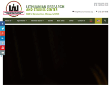 Tablet Screenshot of lithuanianresearch.org